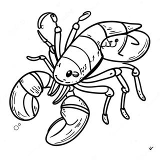 Colorful Maine Lobster Coloring Page 36956-30788