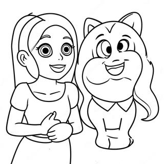 Sam And Cat Coloring Pages