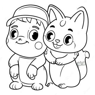 Sam And Cat Coloring Pages