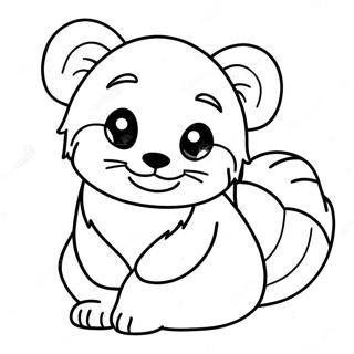 Red Panda Coloring Pages