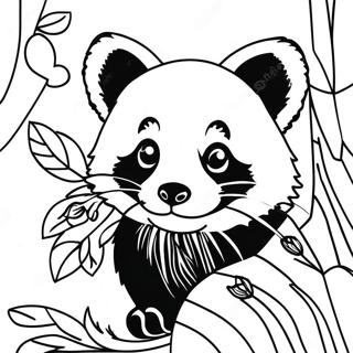 Red Panda Coloring Page 3699-3003