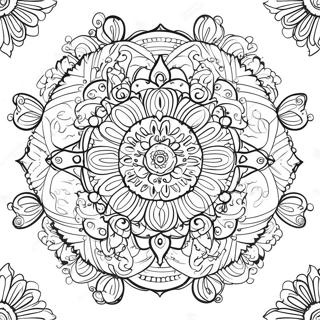 Healing Mandala Coloring Page 37005-30814