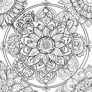 Healing Mandala Coloring Page 37005-30815