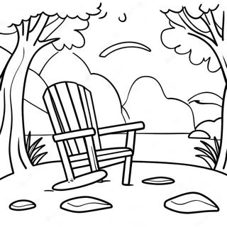 Relaxing Nature Scene Healing Coloring Page 37006-30822