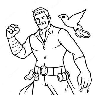 Fortnite Midas Coloring Page 37045-30851