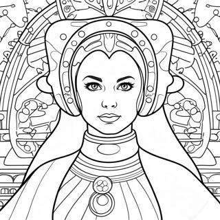 Padme Amidala Coloring Page 37055-30855