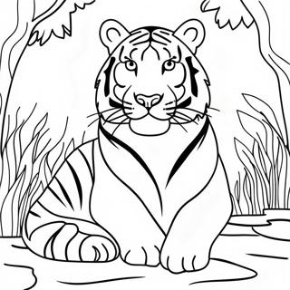 White Tiger Coloring Page 37075-30871