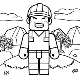 Minecraft Farmer Villager Coloring Page 37086-30885