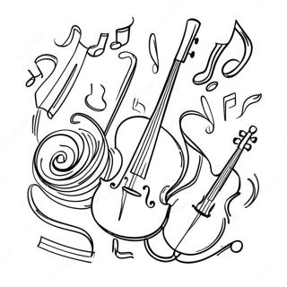 Musical Instrument Coloring Page 3709-3010