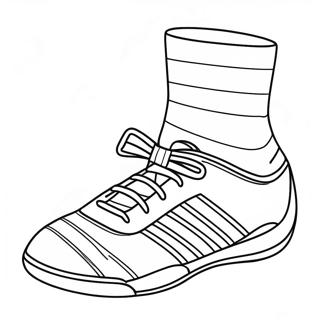 Soccer Shoe Coloring Page 37115-30908