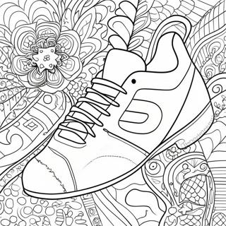 Colorful Soccer Shoe With Patterns Coloring Page 37116-30912