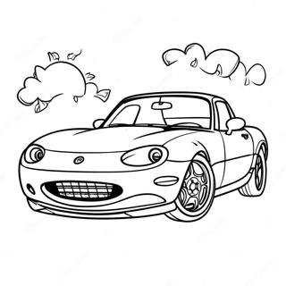 Miata Sports Car Coloring Page 37125-30915