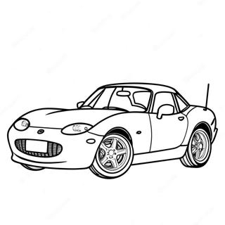 Miata Sports Car Coloring Page 37125-30916