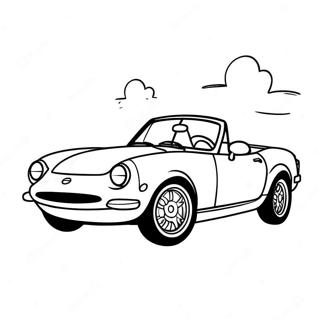 Classic Miata Convertible Coloring Page 37126-30917