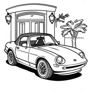 Classic Miata Convertible Coloring Page 37126-30918