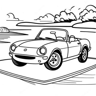 Classic Miata Convertible Coloring Page 37126-30919