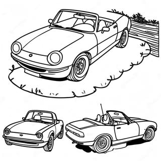 Classic Miata Convertible Coloring Page 37126-30920