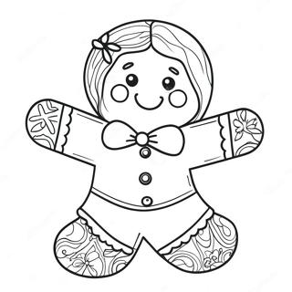 Gingerbread Girl Coloring Page 37135-30926