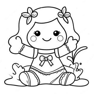 Gingerbread Girl Coloring Page 37135-30927