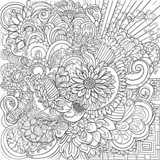 Intricate Abstract Patterns Coloring Page 37156-30953