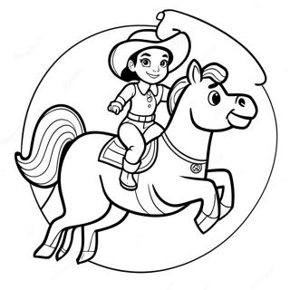 Jessie Riding Bullseye Coloring Page 37166-30957