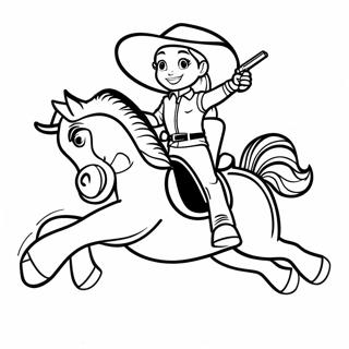 Jessie Riding Bullseye Coloring Page 37166-30958