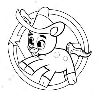 Jessie Riding Bullseye Coloring Page 37166-30959