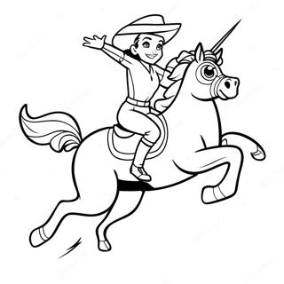 Jessie Riding Bullseye Coloring Page 37166-30960