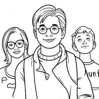 Xavier Riddle With Friends Coloring Page 37176-30949