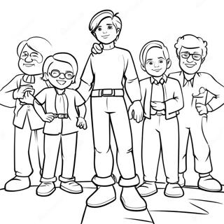 Xavier Riddle With Friends Coloring Page 37176-30951