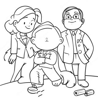 Xavier Riddle With Friends Coloring Page 37176-30952