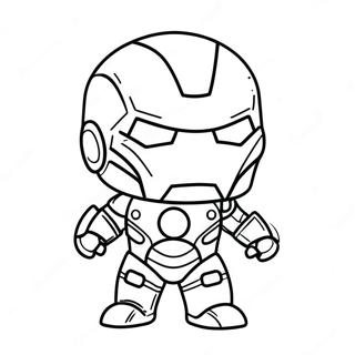 Adorable Baby Chibi Iron Man Coloring Page 37186-30965