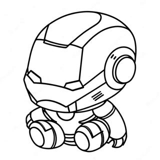 Adorable Baby Chibi Iron Man Coloring Page 37186-30966