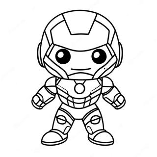 Adorable Baby Chibi Iron Man Coloring Page 37186-30968