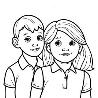 Brother And Sister Coloring Page 37195-30971