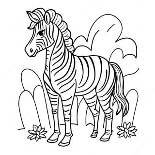 Zebra Coloring Page 371-295