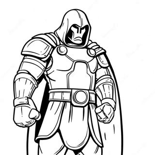 Dr Doom In Battle Armor Coloring Page 37216-30986