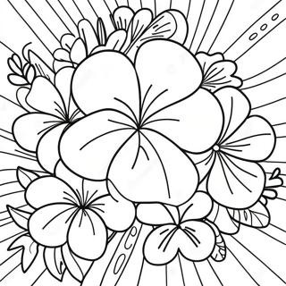 Hawaiian Flowers Coloring Pages