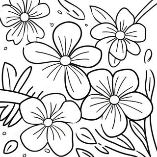 Hawaiian Flowers Coloring Page 37245-31007