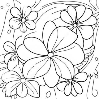 Hawaiian Flowers Coloring Page 37245-31008