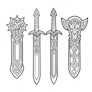 Master Sword Coloring Page 37255-31018