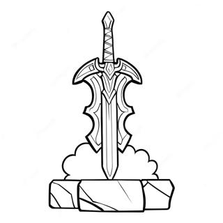 Master Sword Coloring Page 37255-31019