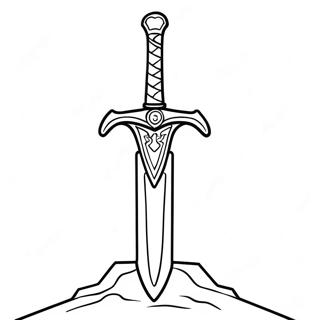 Master Sword Coloring Page 37255-31020