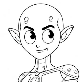 Megamind With His Blue Brain Coloring Page 37266-31031