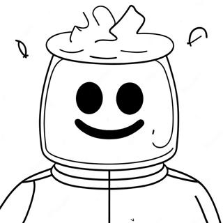 Marshmello Coloring Page 37275-31034