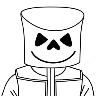 Marshmello Coloring Page 37275-31035