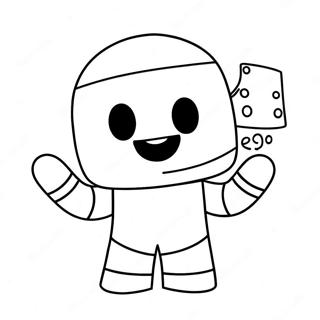 Cute Marshmello Character Coloring Page 37276-31040