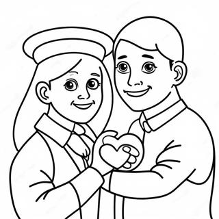 Missionary Spreading Love Coloring Page 37296-31051