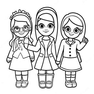 Mean Girls Characters Coloring Page 37306-31063