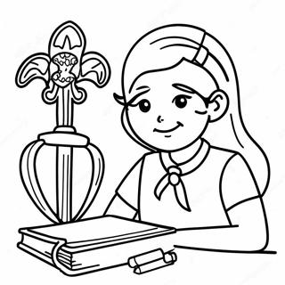 Girl Scout Law Coloring Page 37335-31080